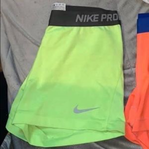 Neon yellow Nike pros